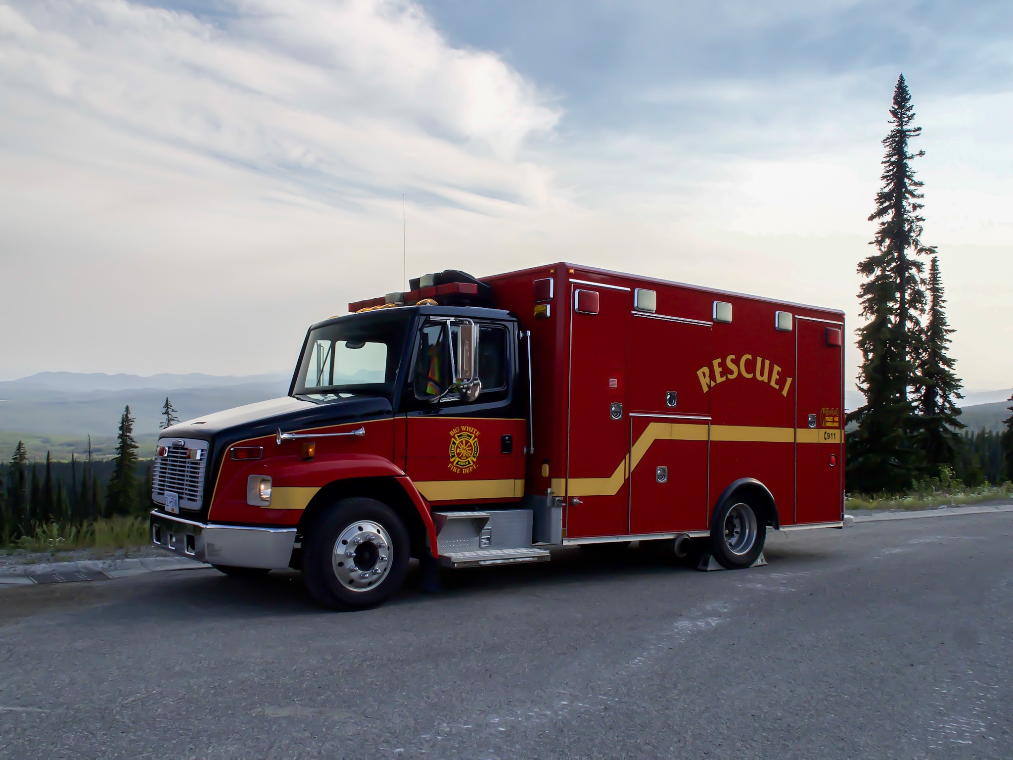 Big White Fire Hall 7555 Porcupine Rd BC Fire Trucks