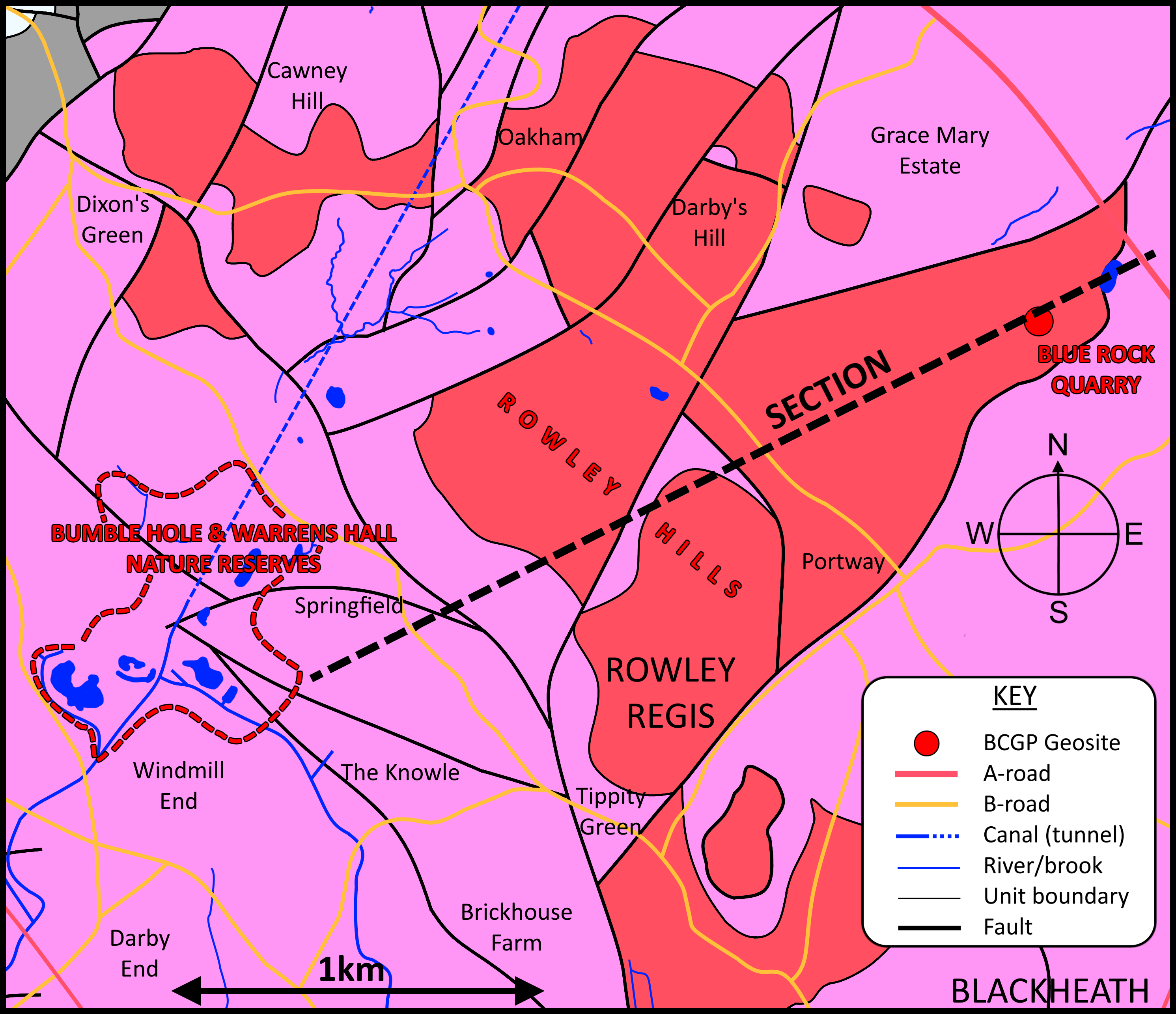 Portway Hill, Blue Rock Quarries BCGS