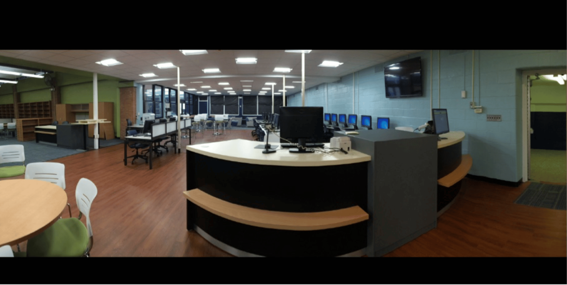 BCI Paramus High School Media Center Redesigned by BCI Modern Library