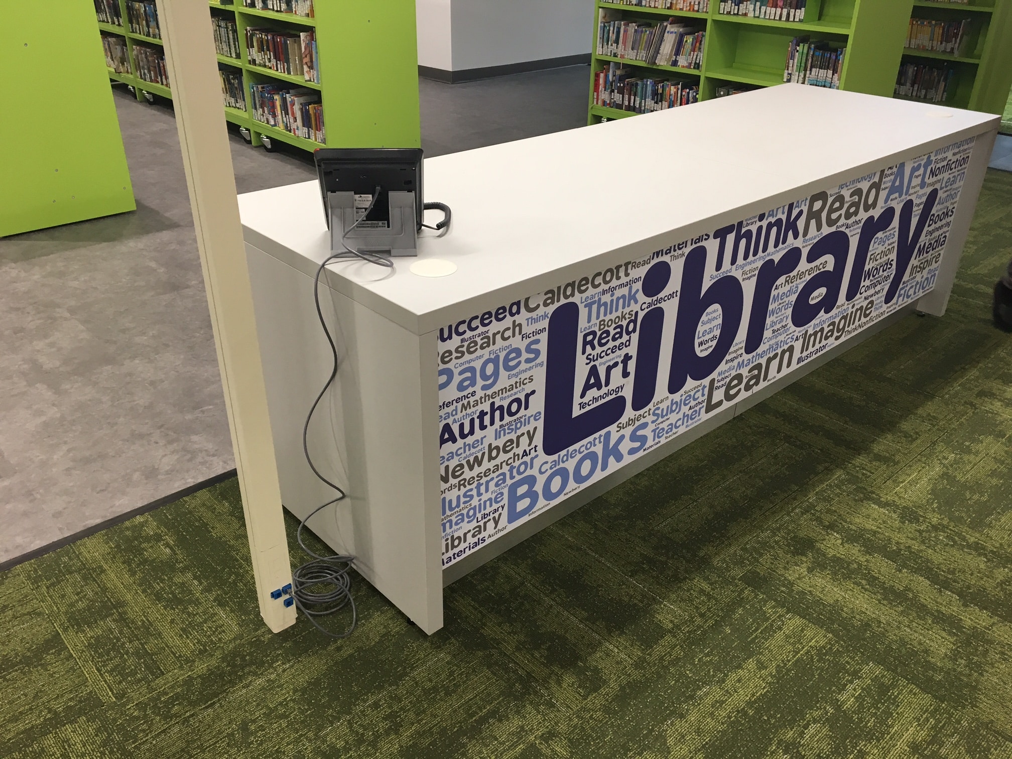 Installation Photos From a NJ Elementary School Library Renovation Are