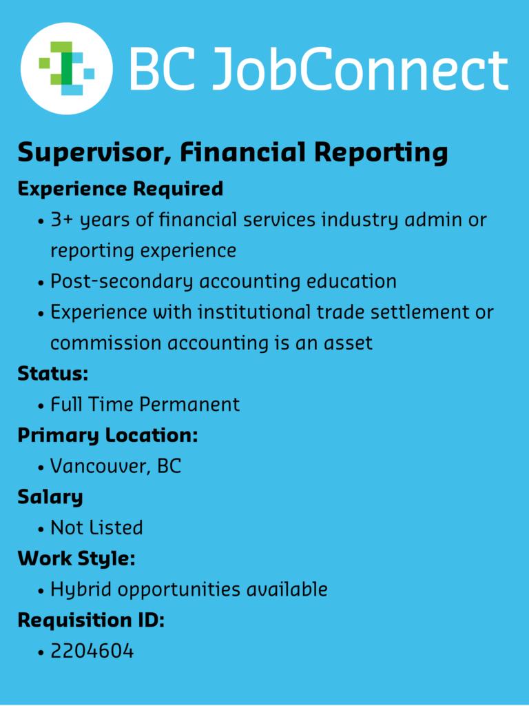 Featured Job Postings IECBC BC Job Connect