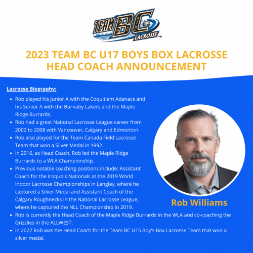 Awards BC Lacrosse Association (BCLA)