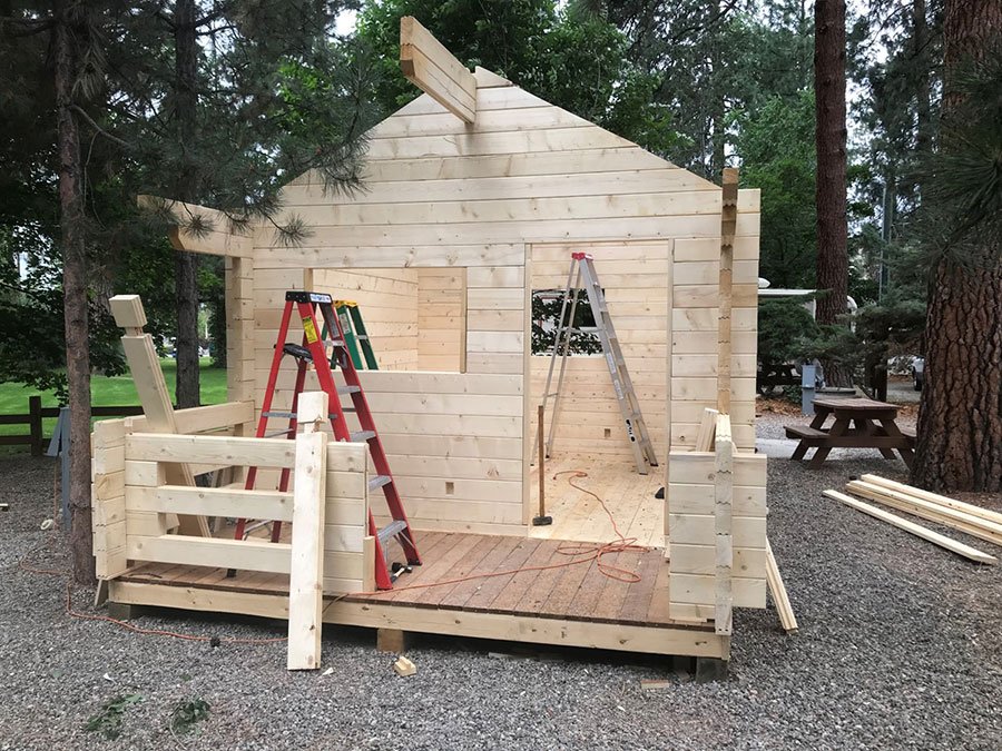 Resort Cabin Kits Photo Gallery Cabin Setup images from BC Log Cabins