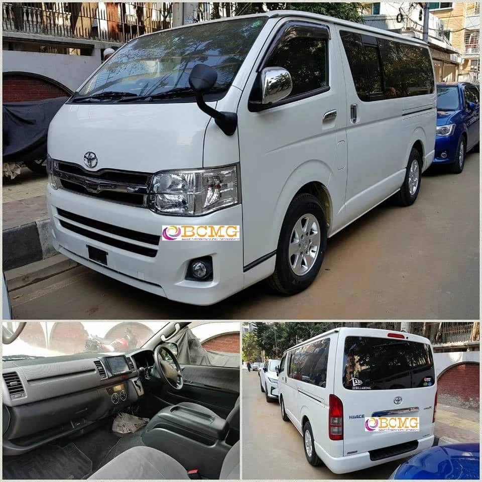 TOYOTA HIACE Hourly Car Rental service in Dhaka Bangladesh BCMGBD
