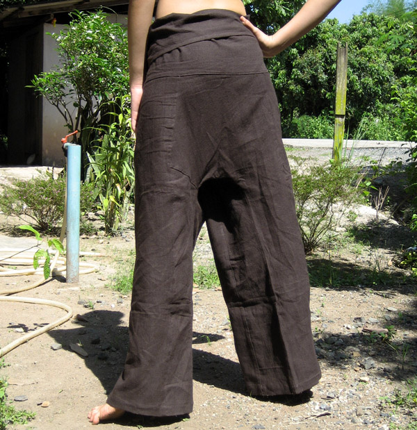 Thai Craft Warehouse Fair Trade Hemp Thai Fisherman Pants in Raw