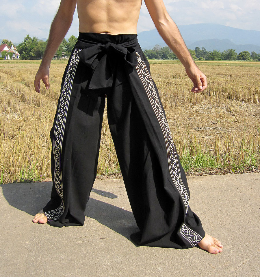 Thai Craft Warehouse Wonderful Side Flap Grain Line Taekwondo Pants