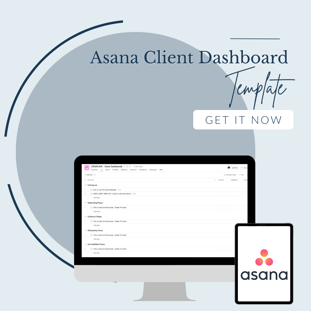 Asana Client Dashboard Template Brittany & Co.