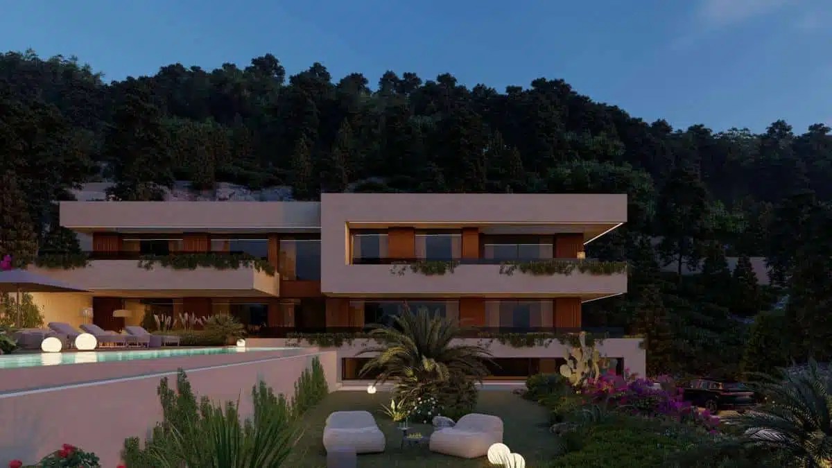 Exclusive plot with luxury villa project in a very privileged area of