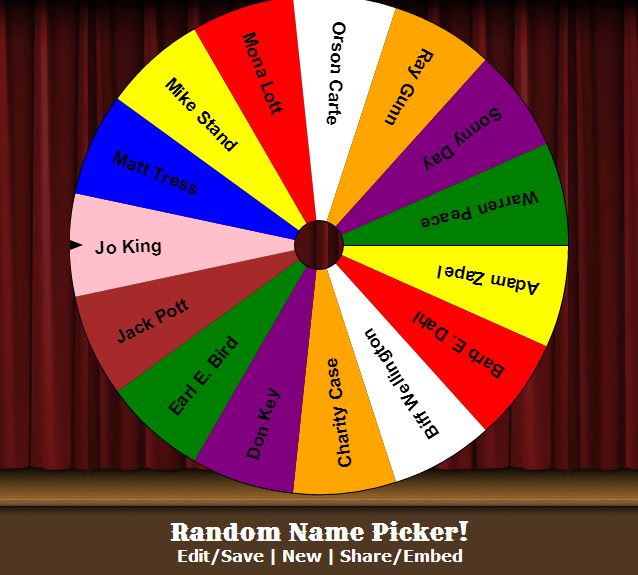 Random Name Picker