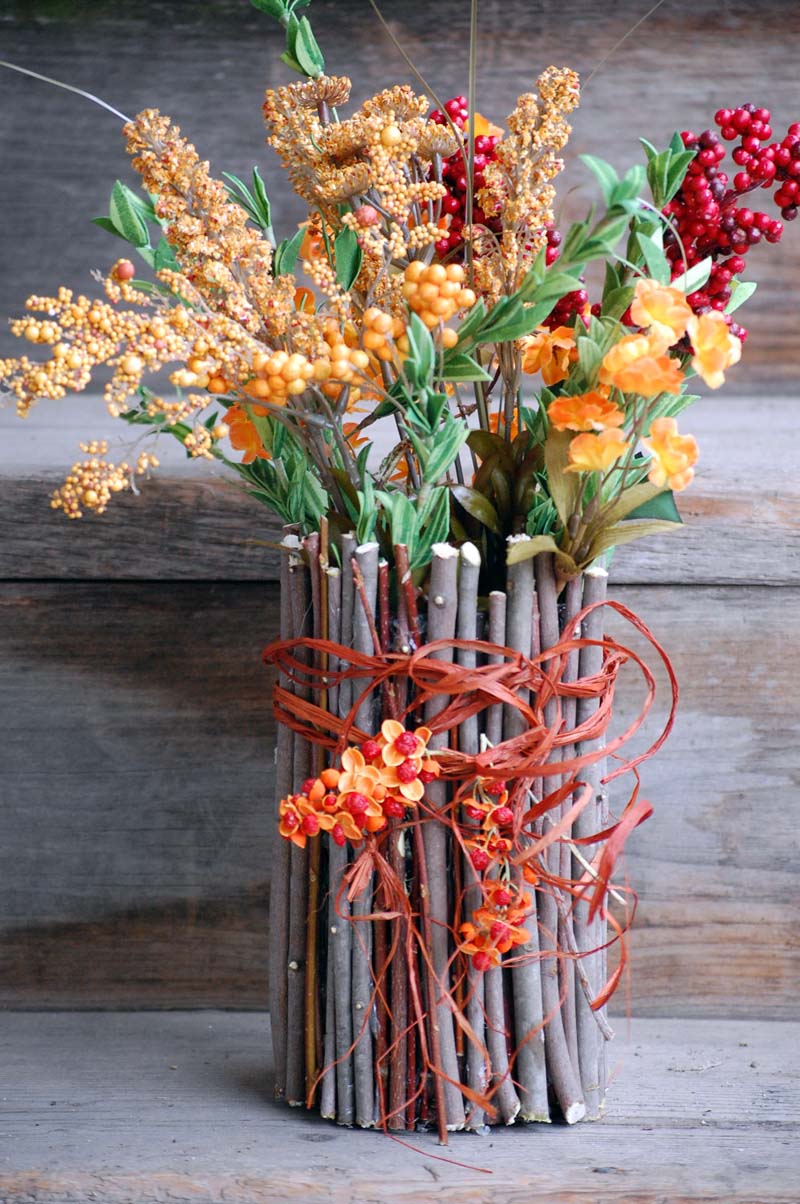 Cool Decorating With Vases And Twigs For Small Space