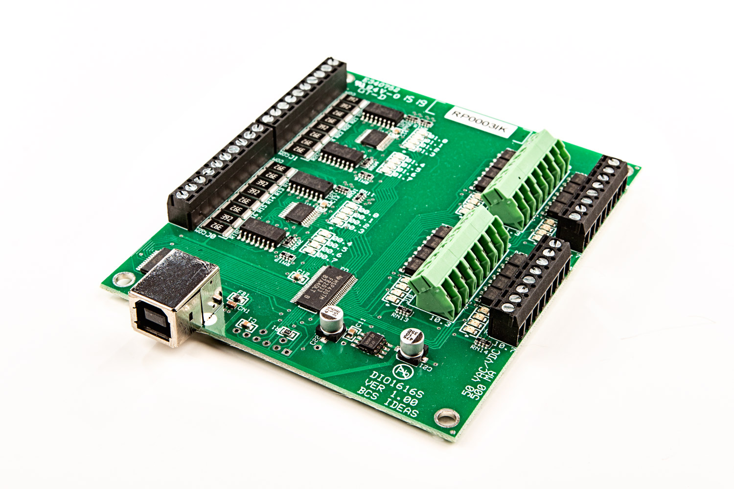 DIO1616S ROHS, 16 In/16 out Solid State Relay, USB to DIO PCB BCS