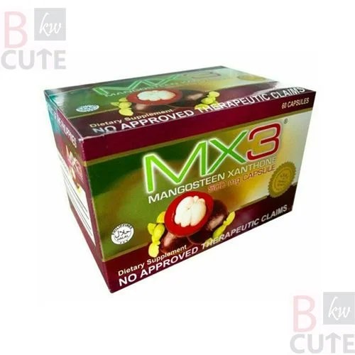 Mx3 Mangosteen Xanthone 60 Capsules Bcutekw