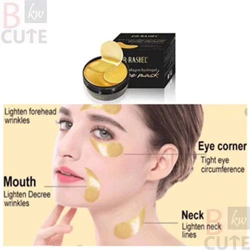 Dr Rashel 24k Gold Collagen Hydrogel Eye Mask 60pcs Bcutekw