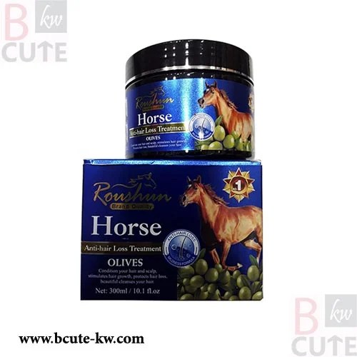 Roushun Horse Aloe Vera Anti Hair Loss Cream 300ml Bcutekw