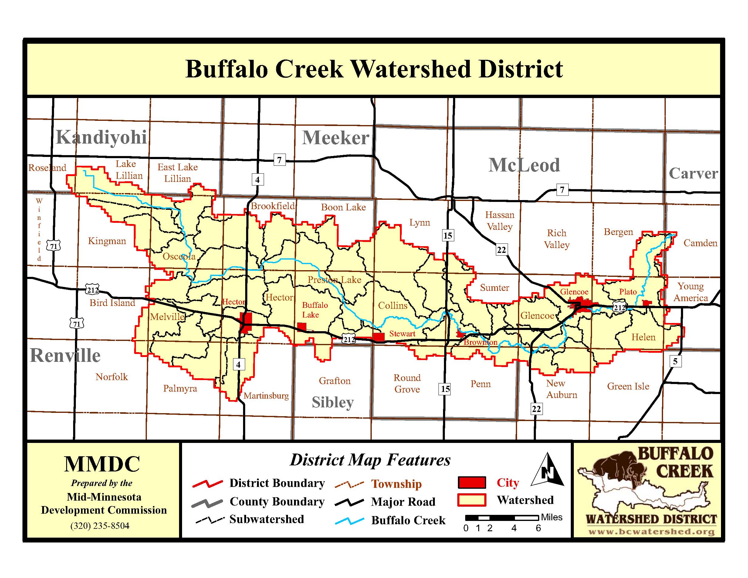 Location Buffalo Creek Watershed District