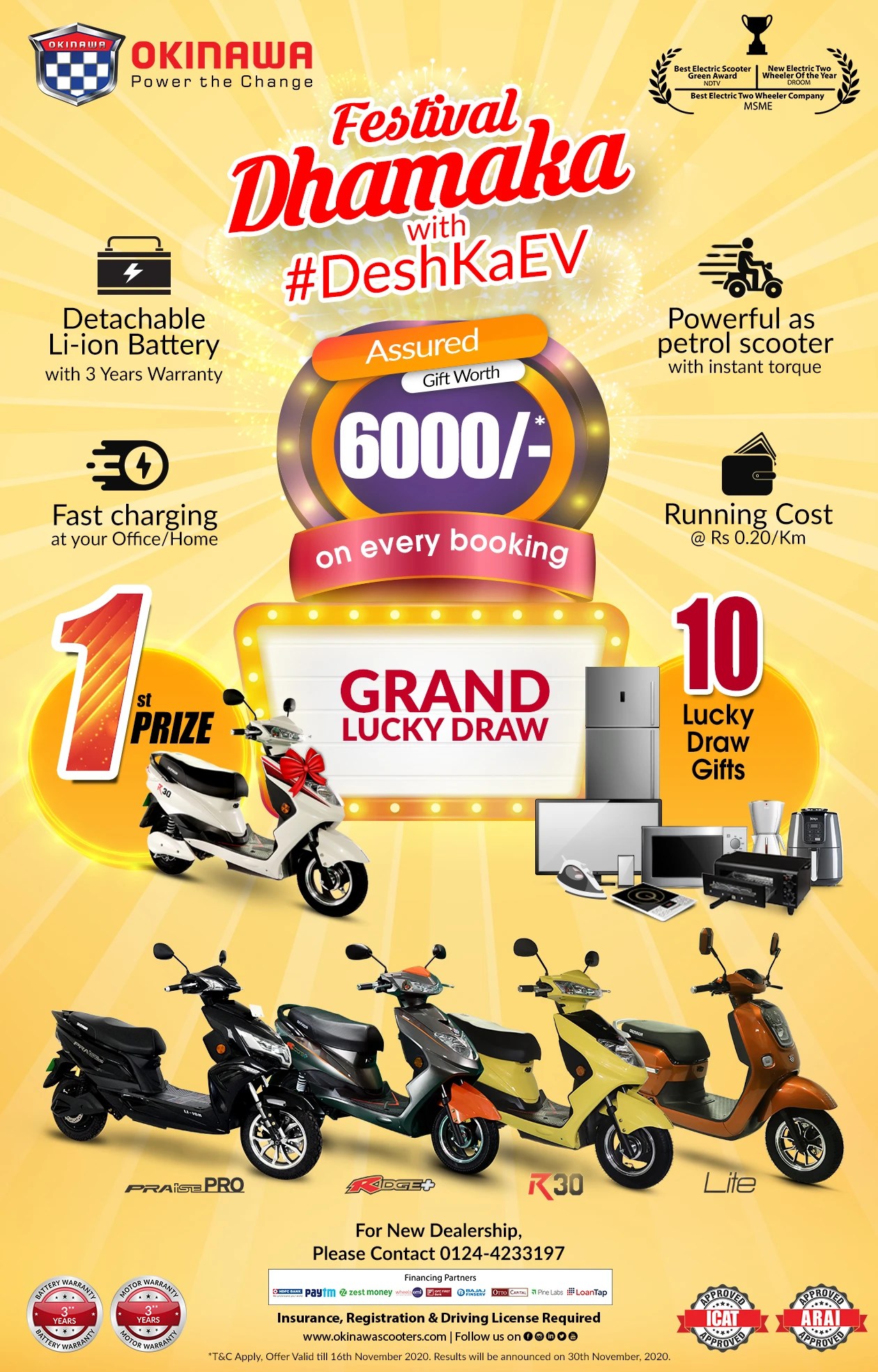Diwali Offers 2020 Okinawa Electric Scooters BikeDekho