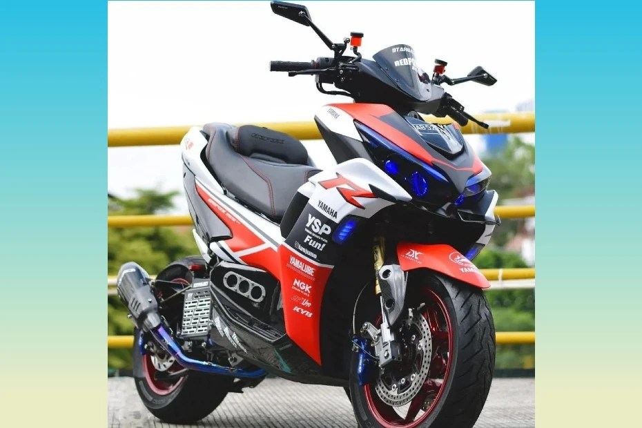 This Upgrade Kit Turns The Yamaha Aerox 155 Into A Racing Beast BikeDekho