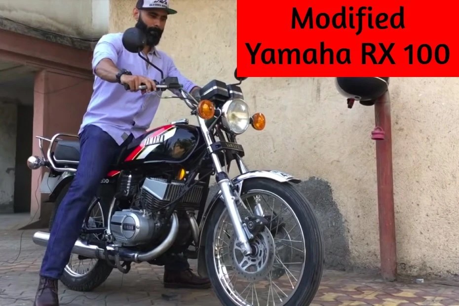 This Modified Yamaha RX100 Rocks A 200cc Twin Cylinder Engine BikeDekho