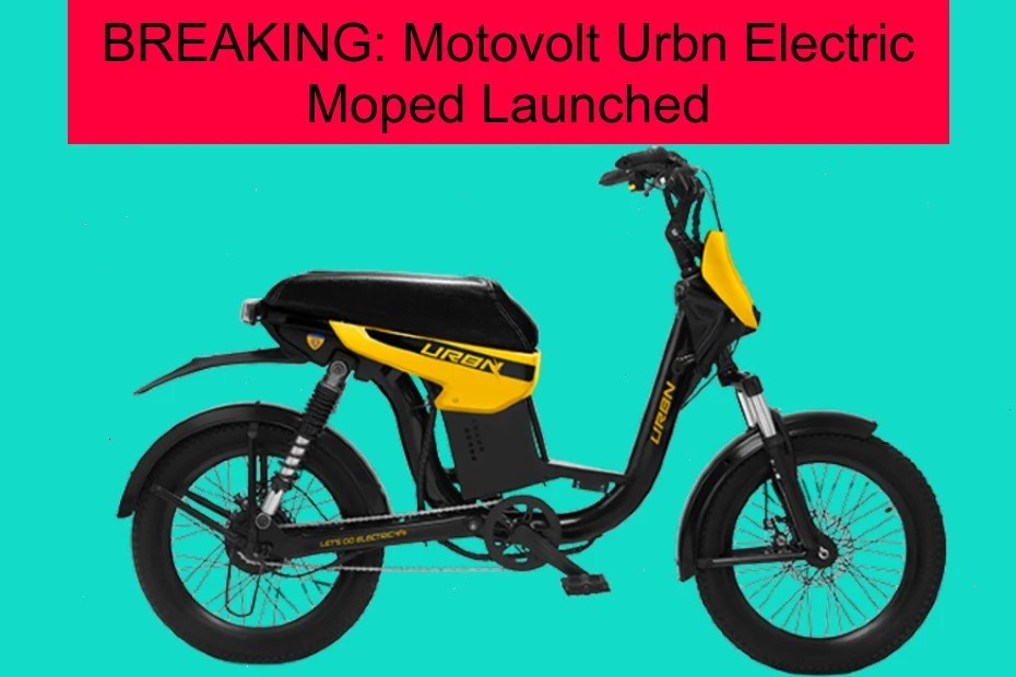 BREAKING The Motovolt Urbn Electric Moped Is Here BikeDekho