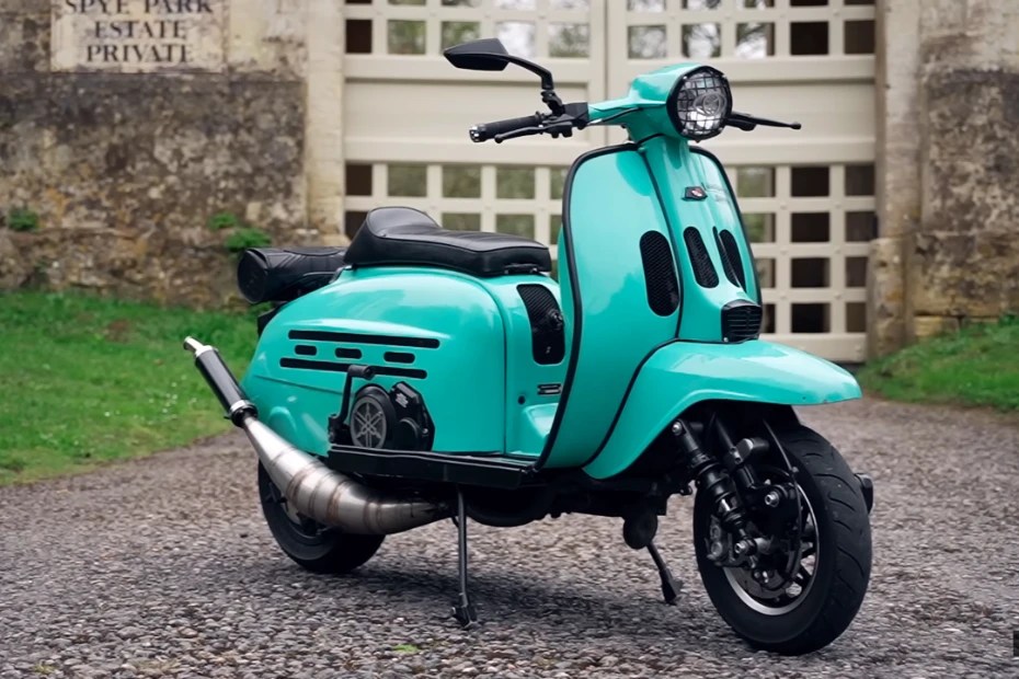 Watch Video This Lambretta Scooter With A Yamaha RD 350 Engine Is The