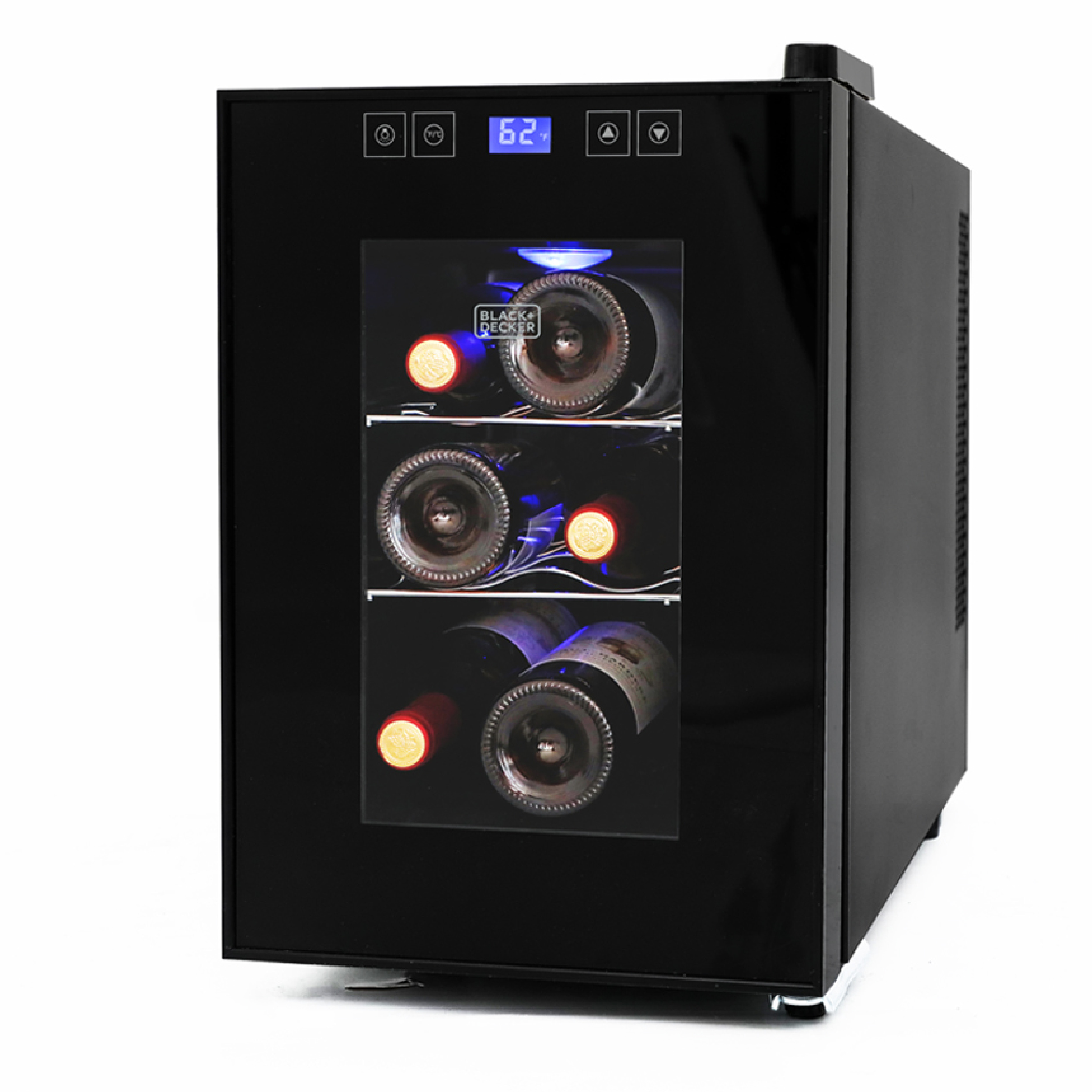 BD60016 Thermoelectric 6Bottle Wine Cooler with Clear Glass Door