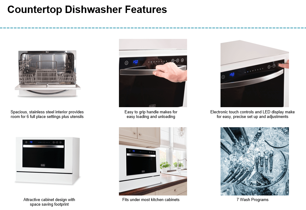 BCD6W Countertop Dishwasher Product Information Center