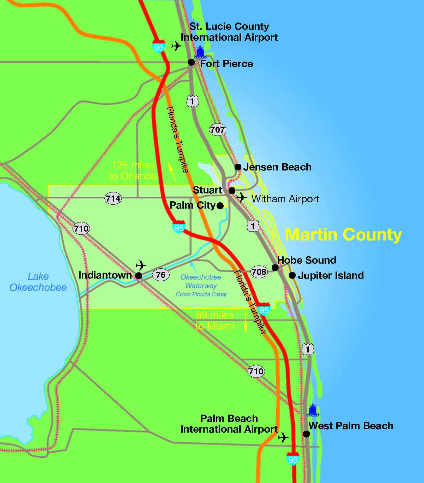 Where Is Martin County Florida Map Corina Charmaine