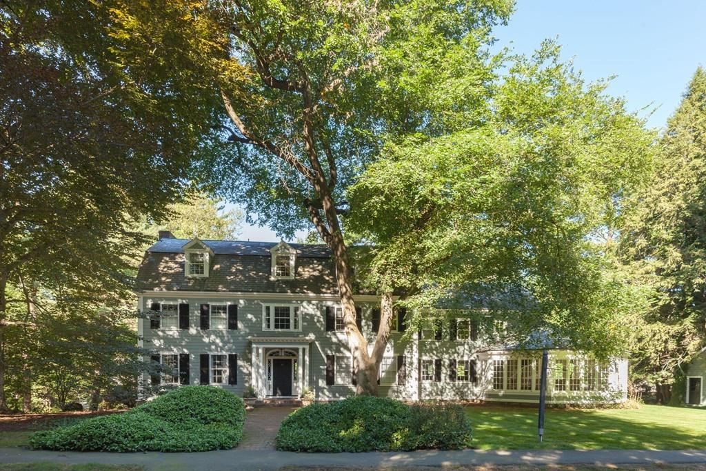 Open house Newton Colonial Revival with an indoor rock climbing wall