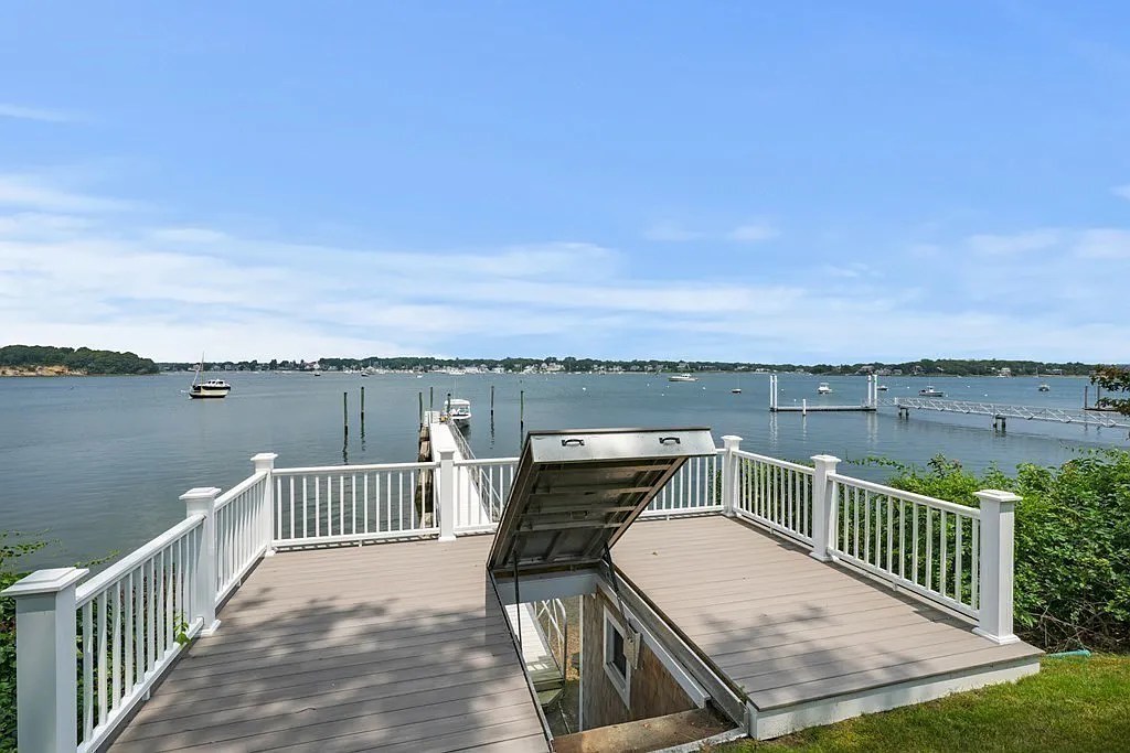 Waterfront setting steered massive addition to Wareham mansion with showroom garage