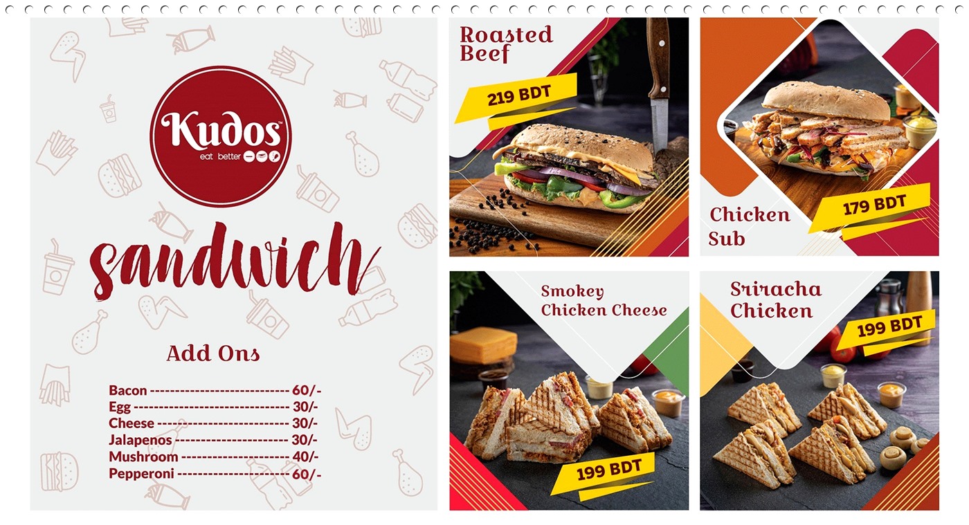 Kudos Food Menu, Price and Branch Address BD Food Blog