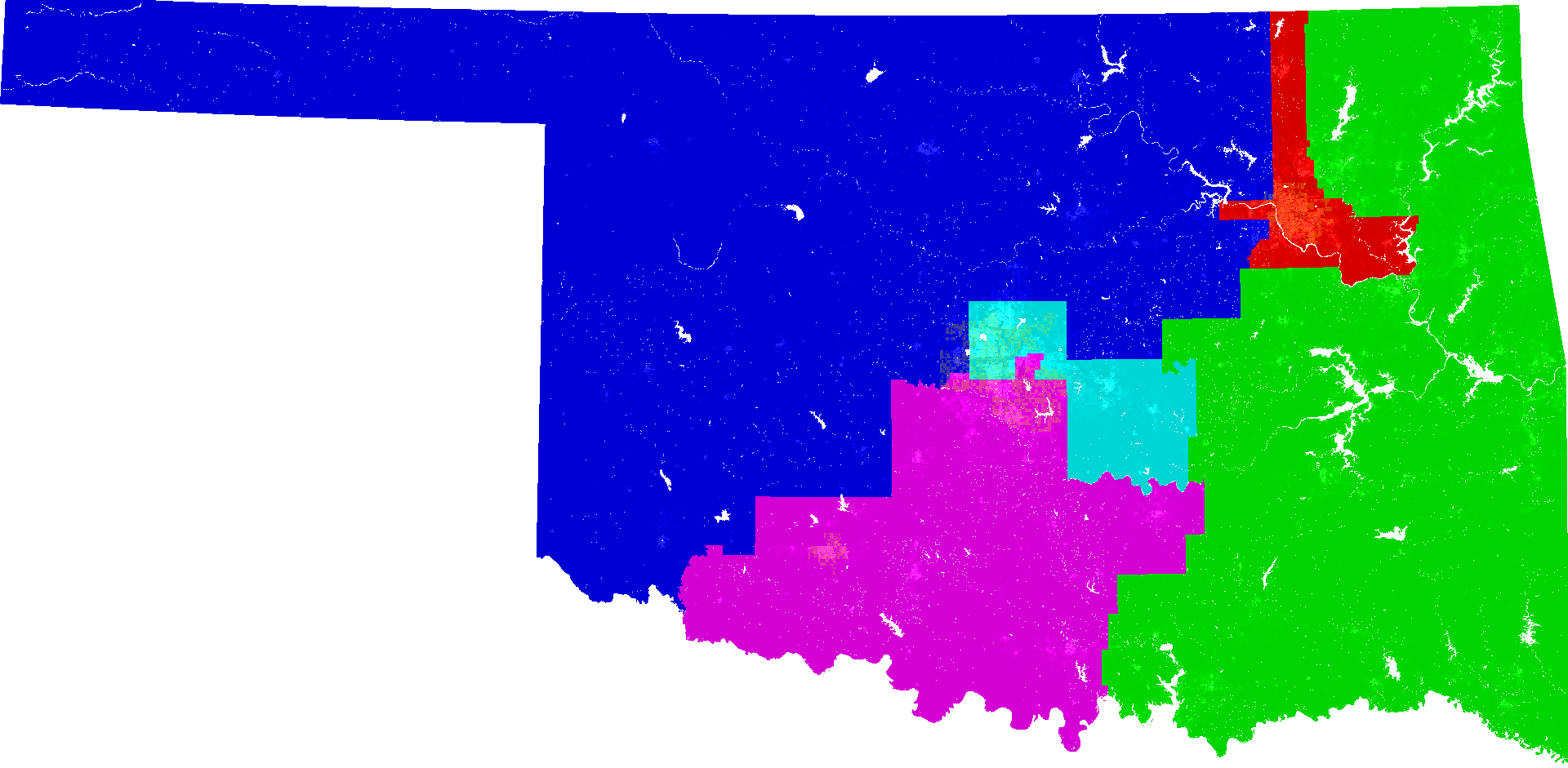 Map Of Oklahoma Congressional Districts Oklahoma Congress Redistricting