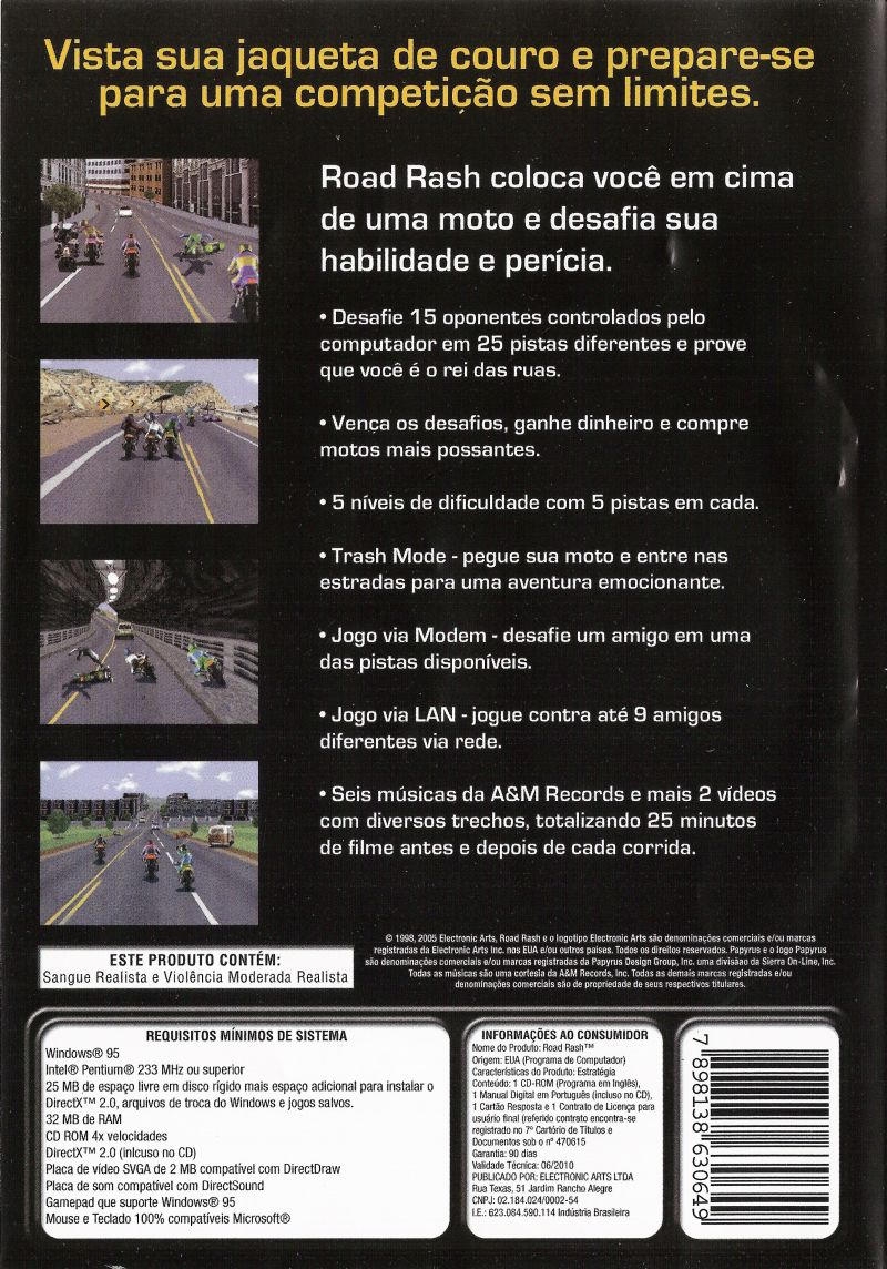 Road Rash para PC (1996)