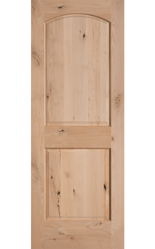Knotty Alder 2Panel Arch Top Interior Baseboards & More