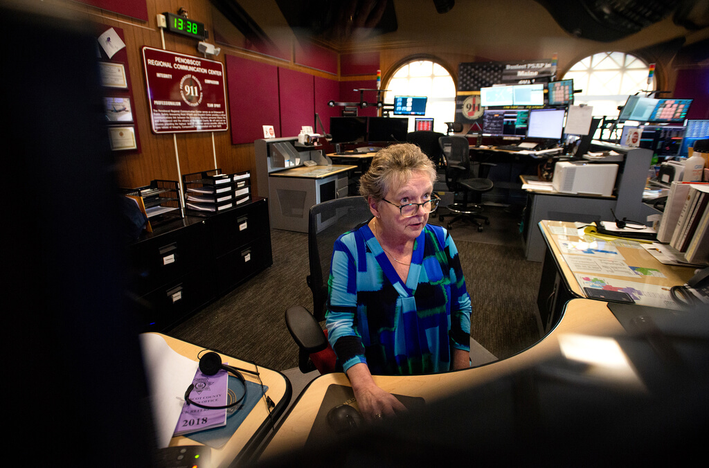 Penobscot County dispatcher who started with a typewriter retires after