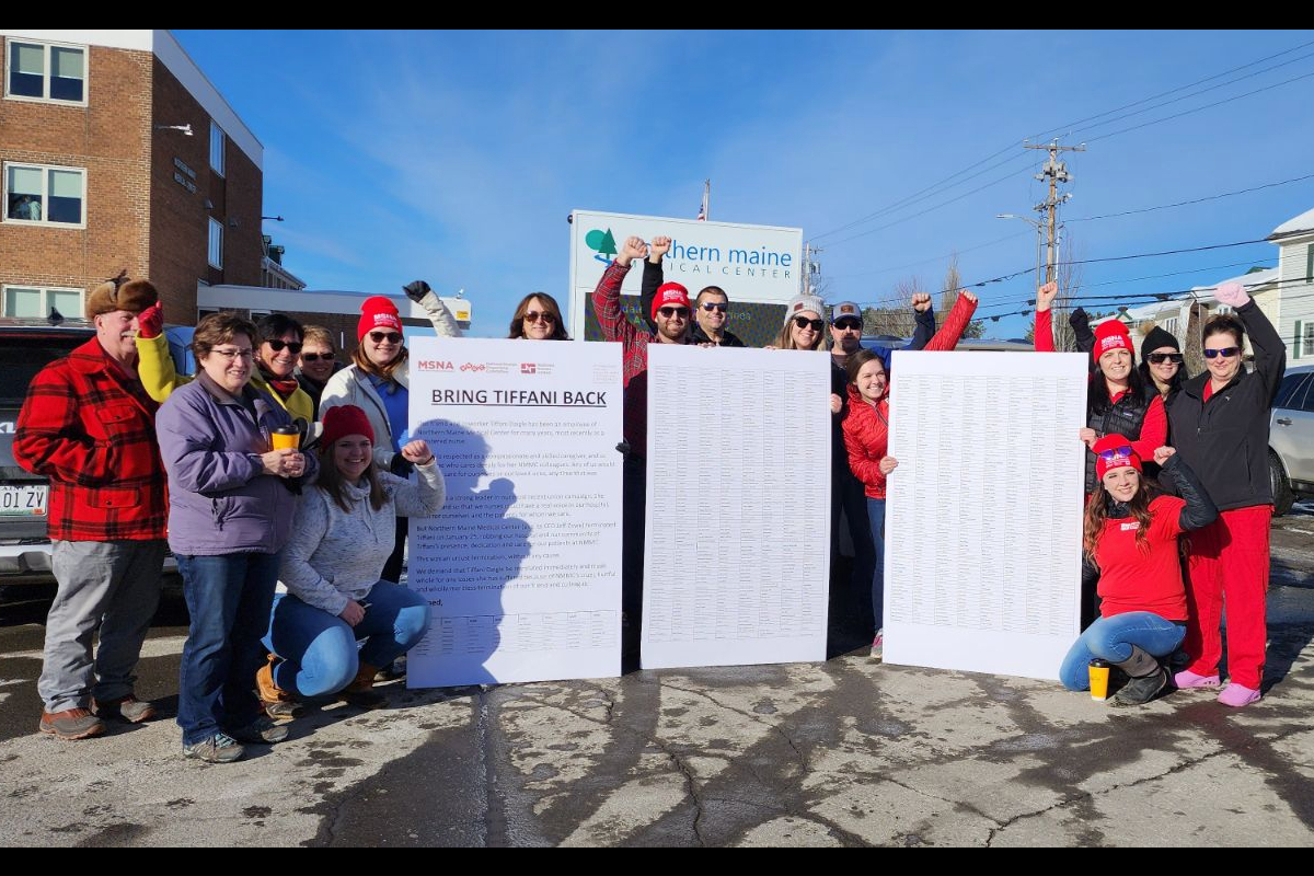 Fort Kent hospital nurses demand fired colleague who supported union be