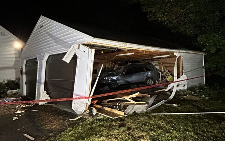 Man charged after crashing into Orrington garage