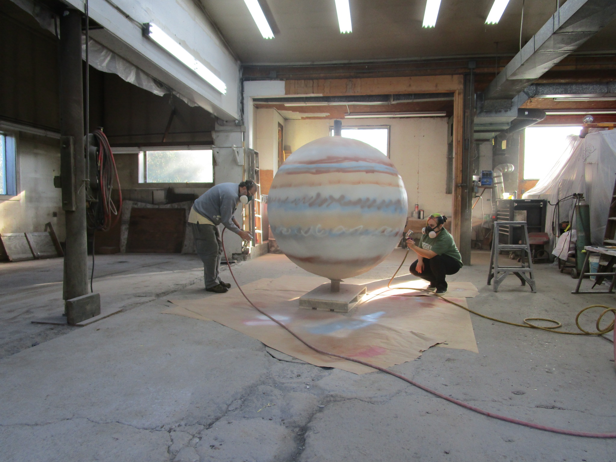 Jupiter going up again in Maine Solar System Model The County