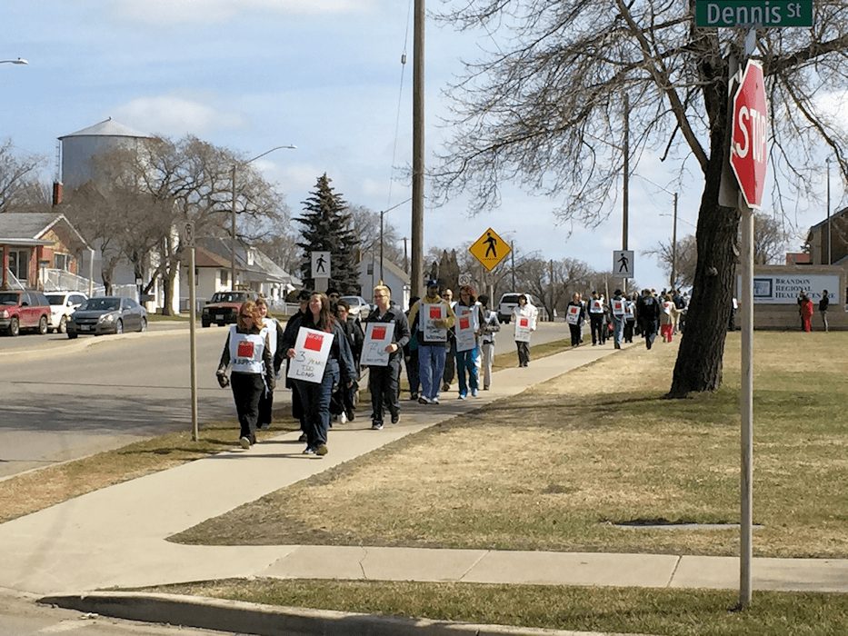 Brandon hospital lab techs hosting information picket today bdnmb.ca Brandon MB