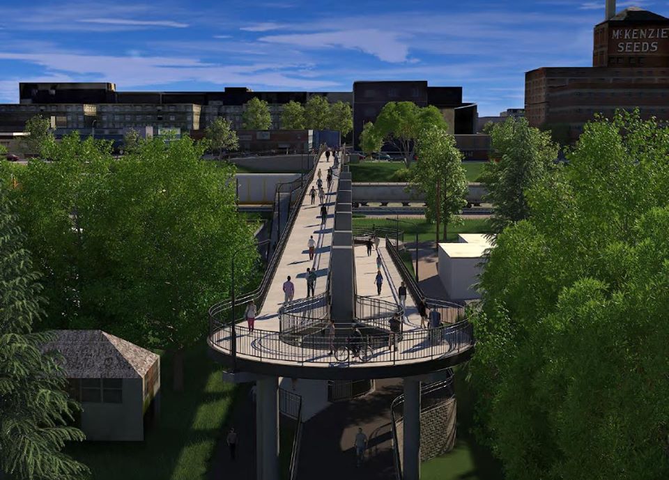 8th Street Pedestrian Bridge open house bdnmb.ca Brandon MB