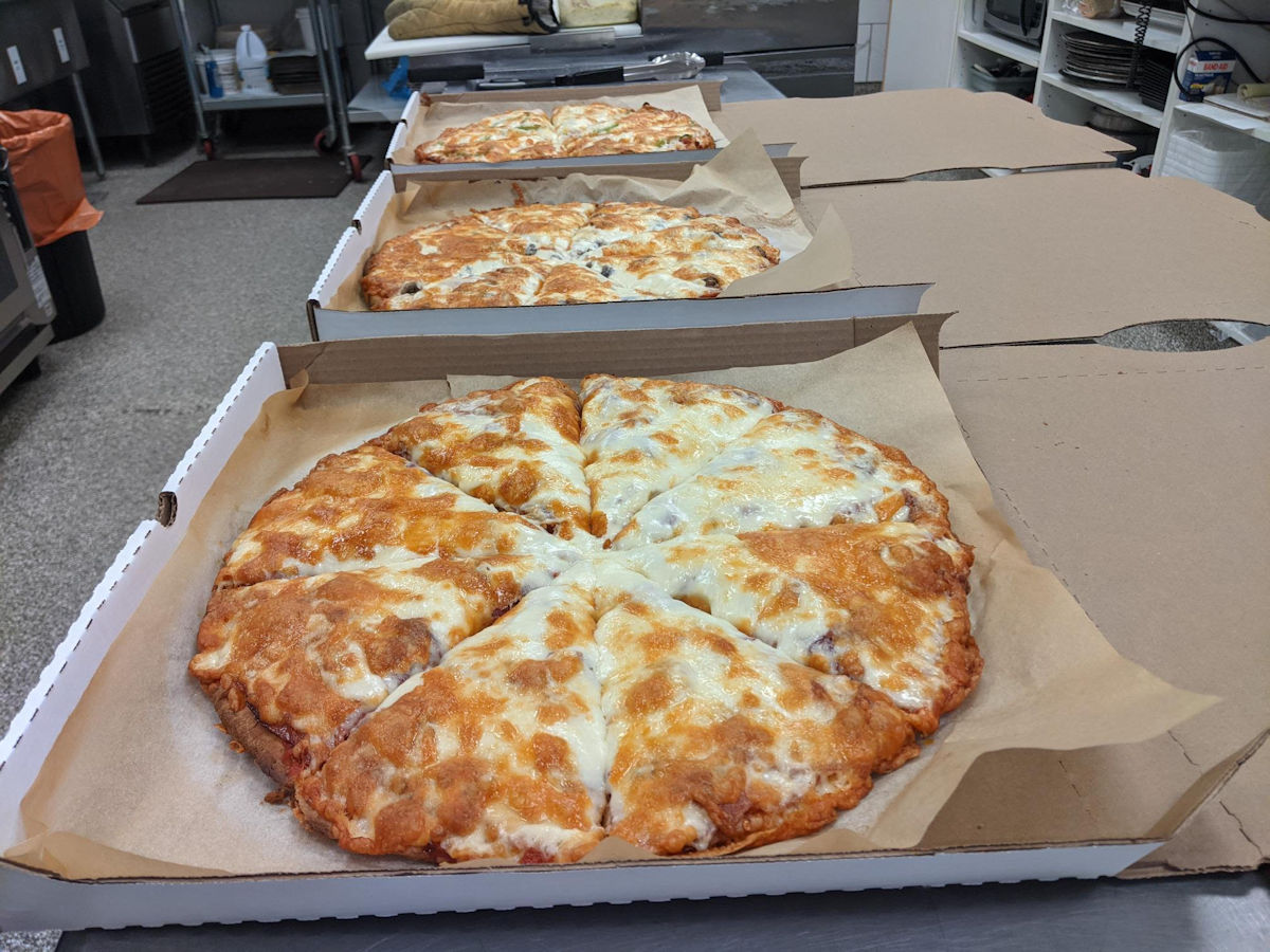 Amazing pizza made from inside the bakery of a family run store bdnmb