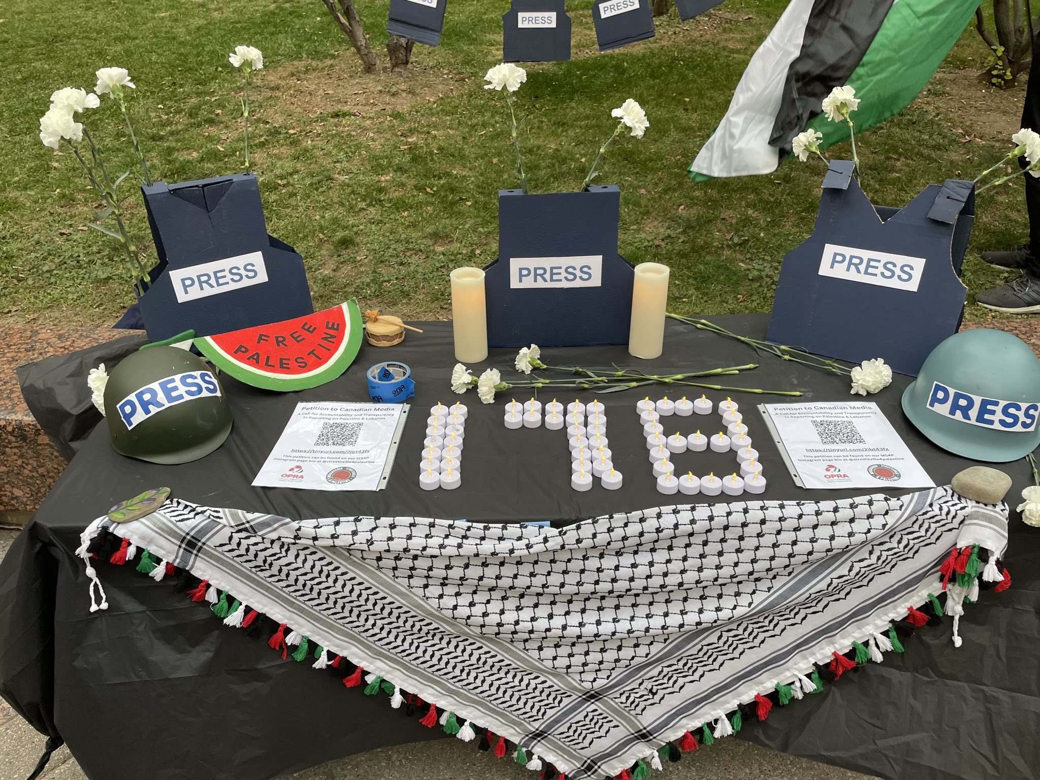 Vigil in Solidarity with Palestinian and Lebanese Journalists