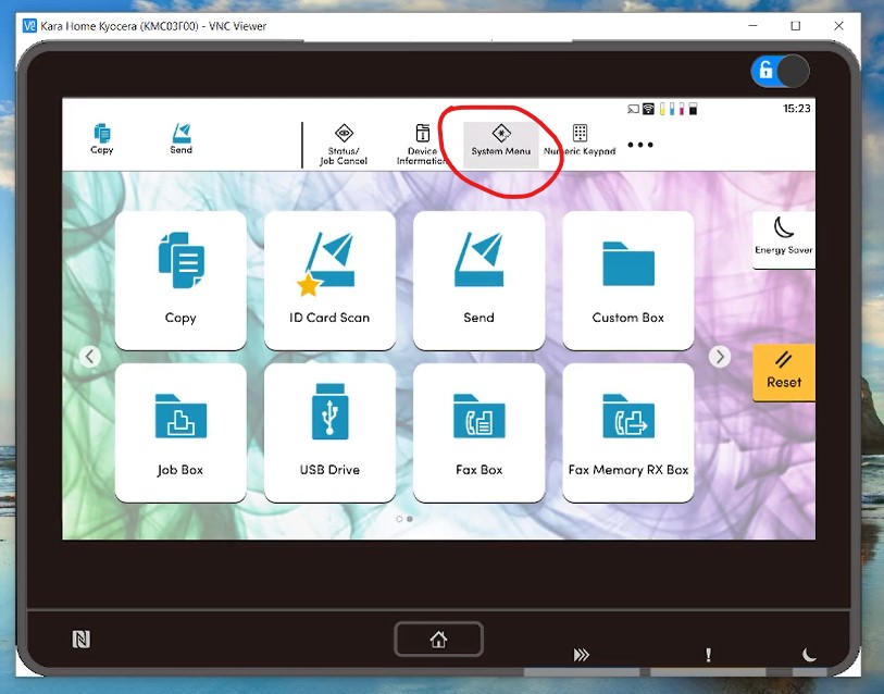 Kyocera printer icons | Add or Remove on the Kyocera TASKalfa