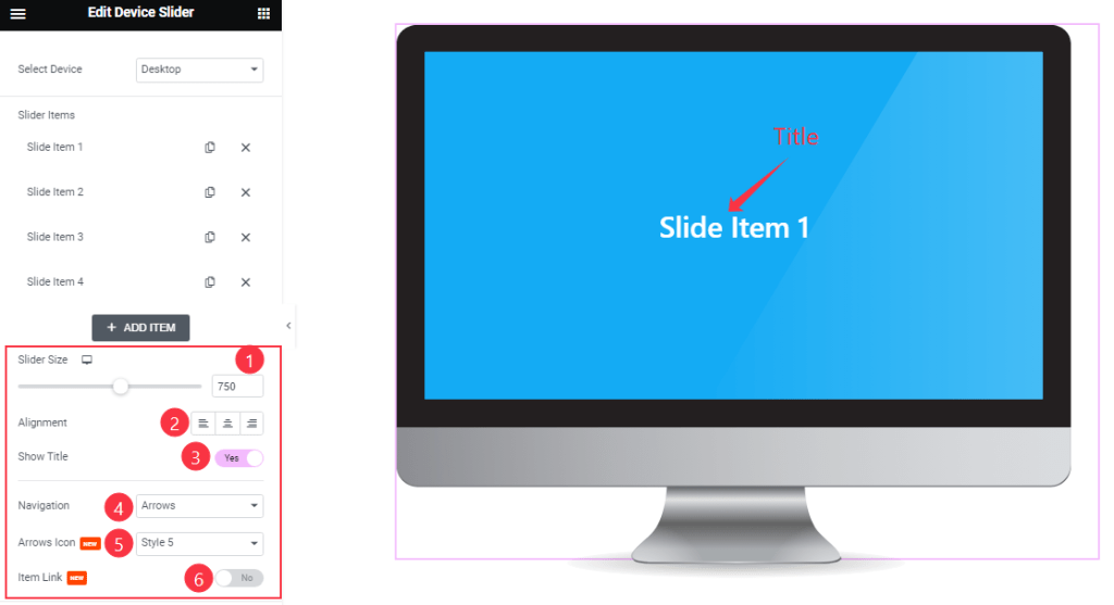 How To Use Device Slider Widget By Element Pack Pro