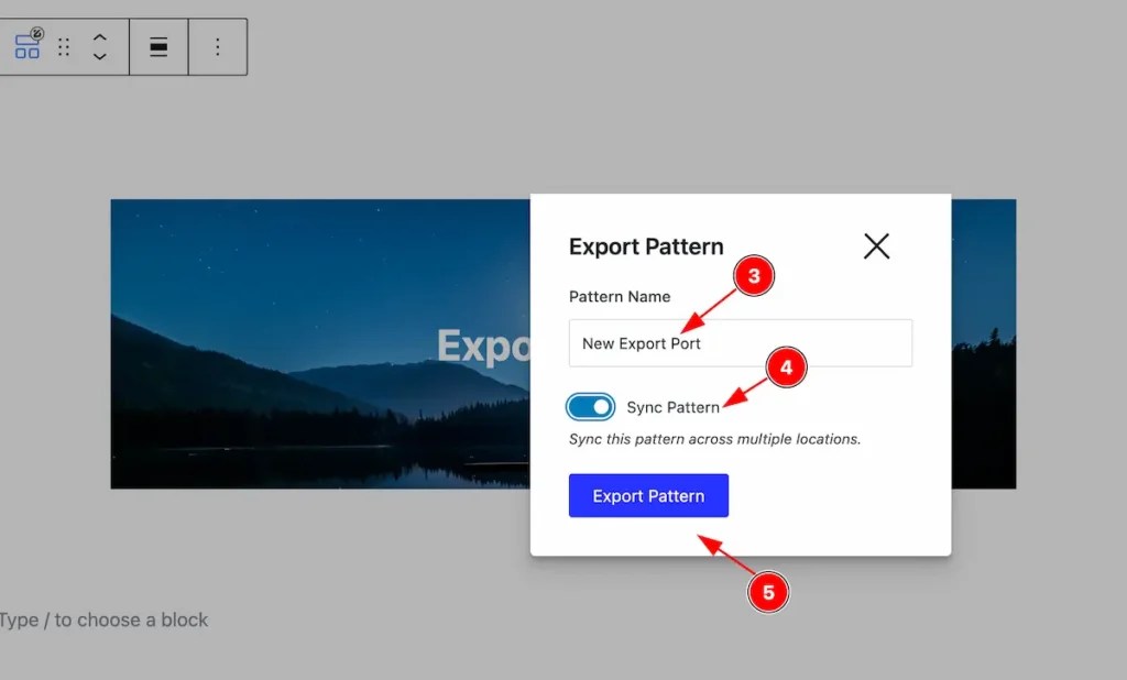 How to use Export Pattern Extension by Zoloblocks