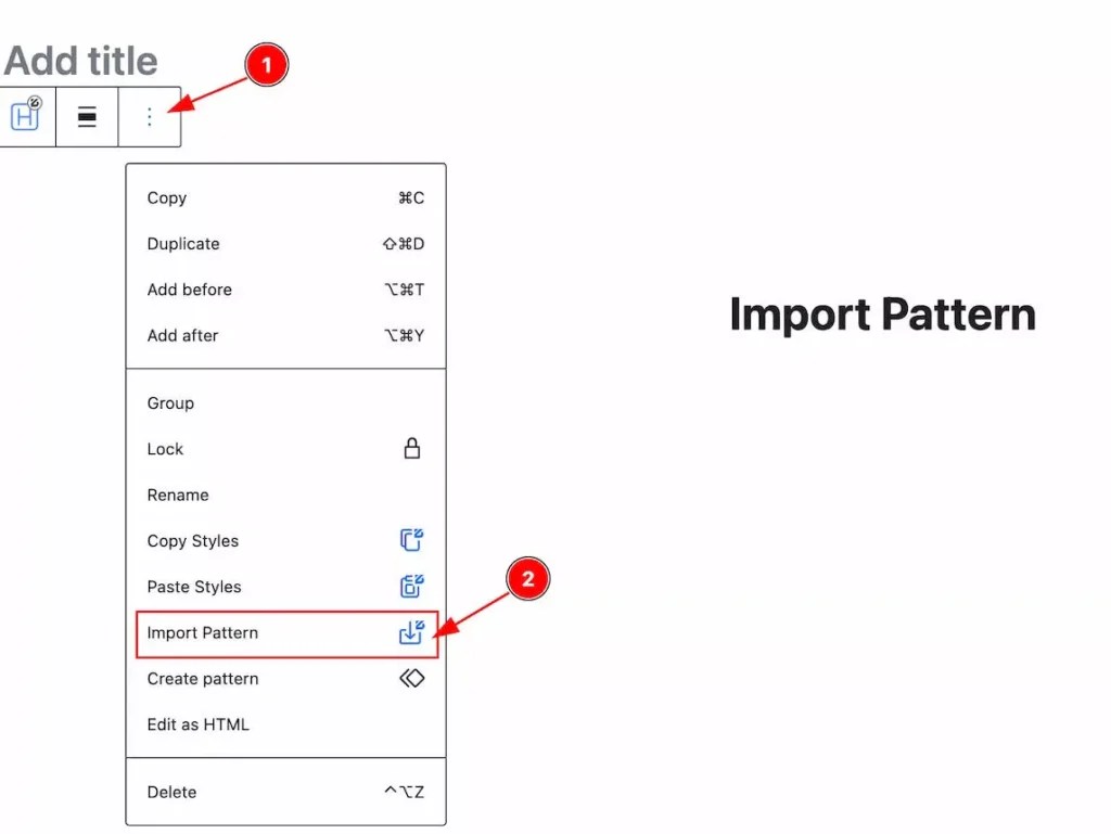 How to use Import Pattern Extension by Zoloblocks
