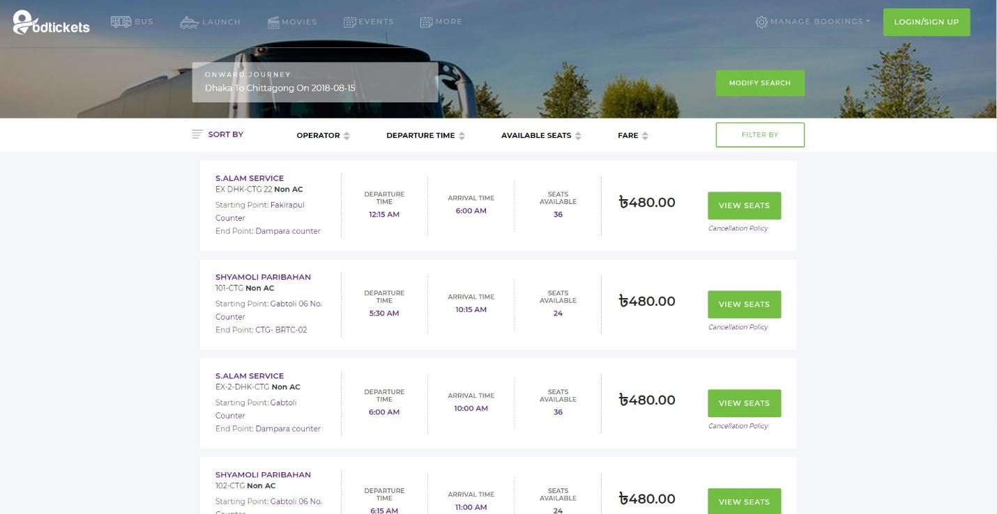 bdtickets Bus Ticket Booking