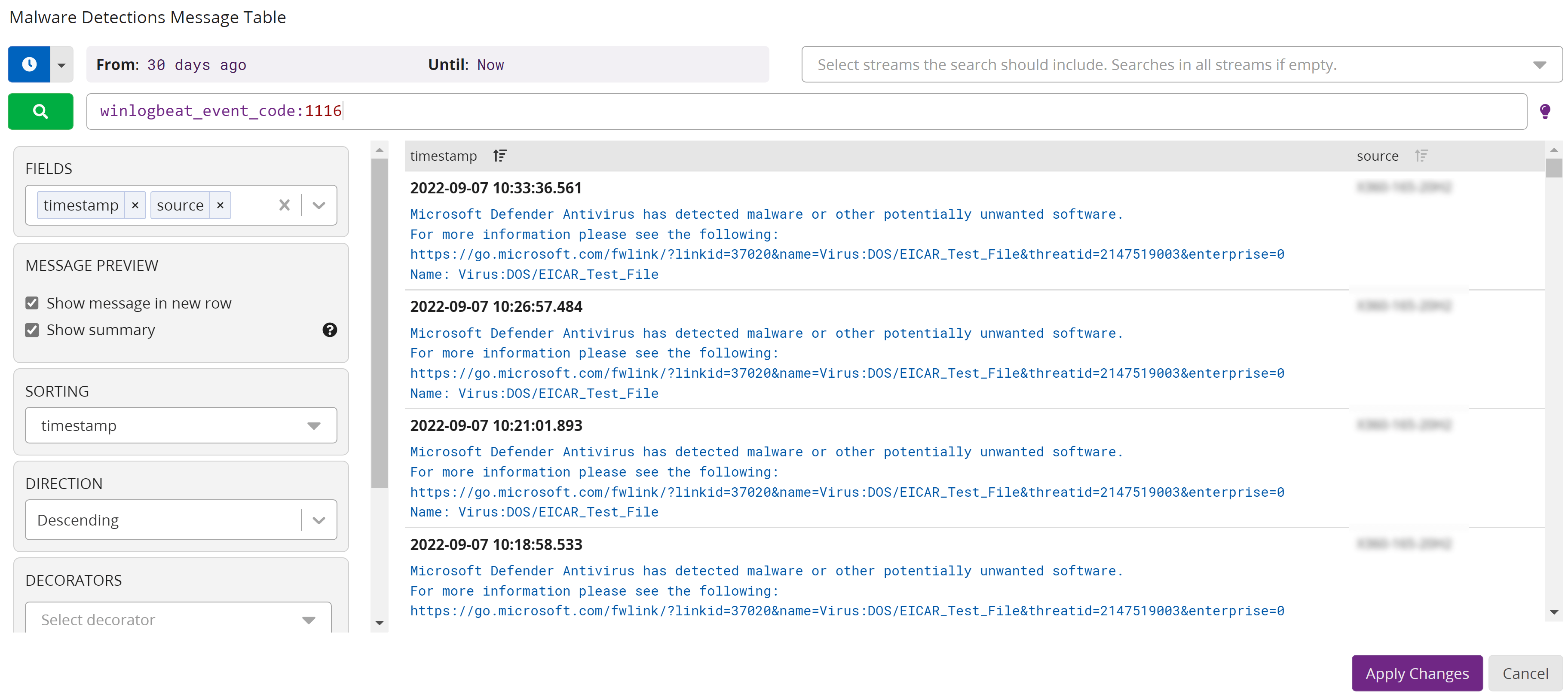 Monitor Microsoft Windows Defender Antivirus with Graylog Part 3