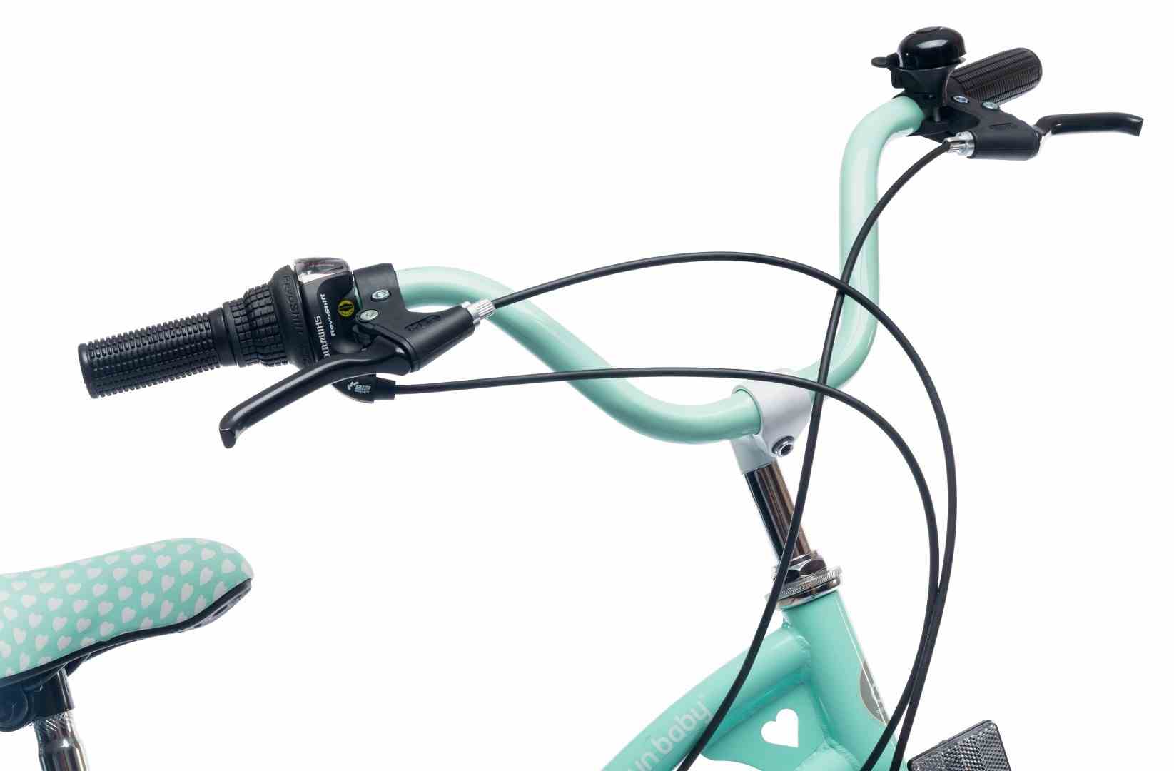 Rower miejski dla dziewczynki 20" z przerzutkami Shimano Heart Bike miętowy w sklepie BEACTIVE.PL