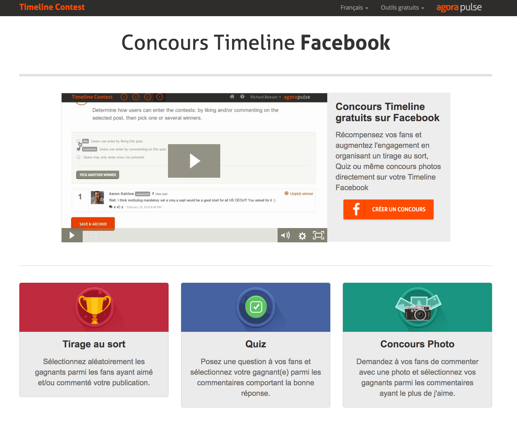 Lancer un jeu concours Timeline sur Facebook BeInfluent