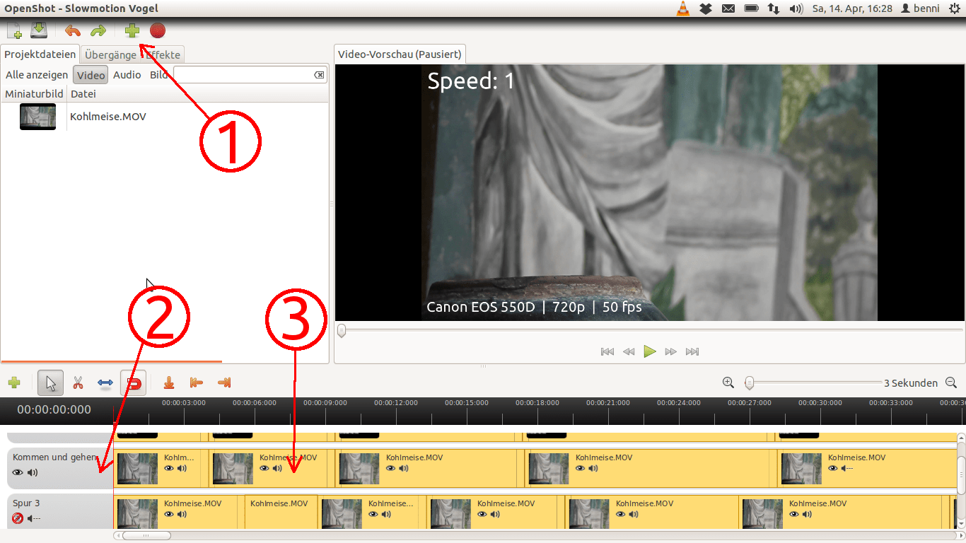 Slow Motion Videos mit Openshot Tutorial 2022 Linux